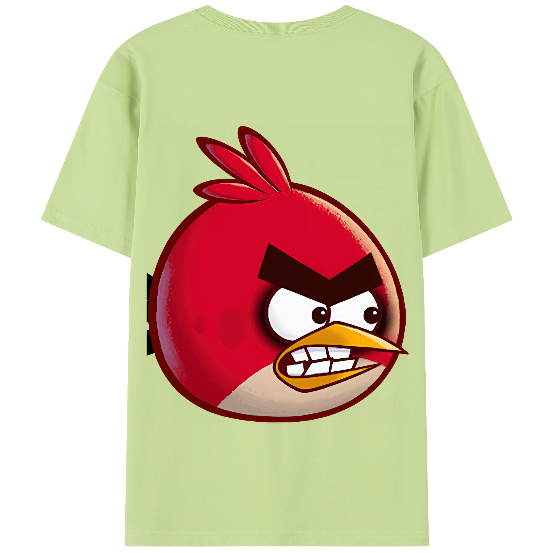 （画像用） Angry Birds アングリーバード 綿100％半袖Tシャツ（背面プリント）